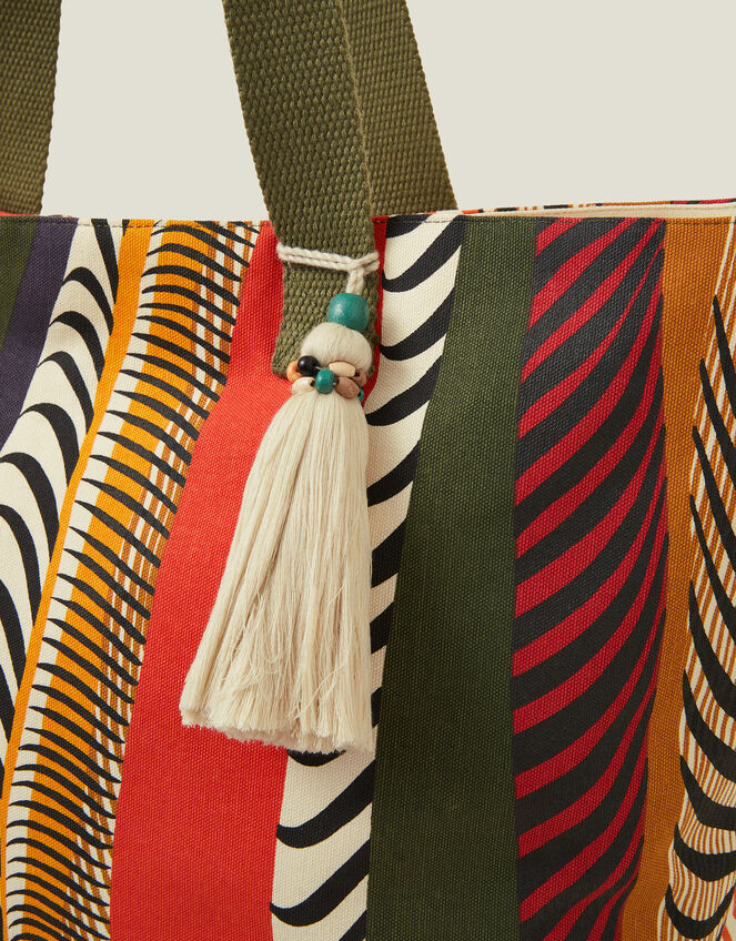 Stripe Beach Tote Bag, , large