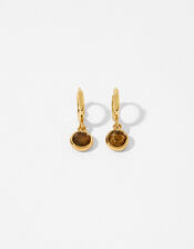 Gold-Plated Birthstone Earrings - October, , large
