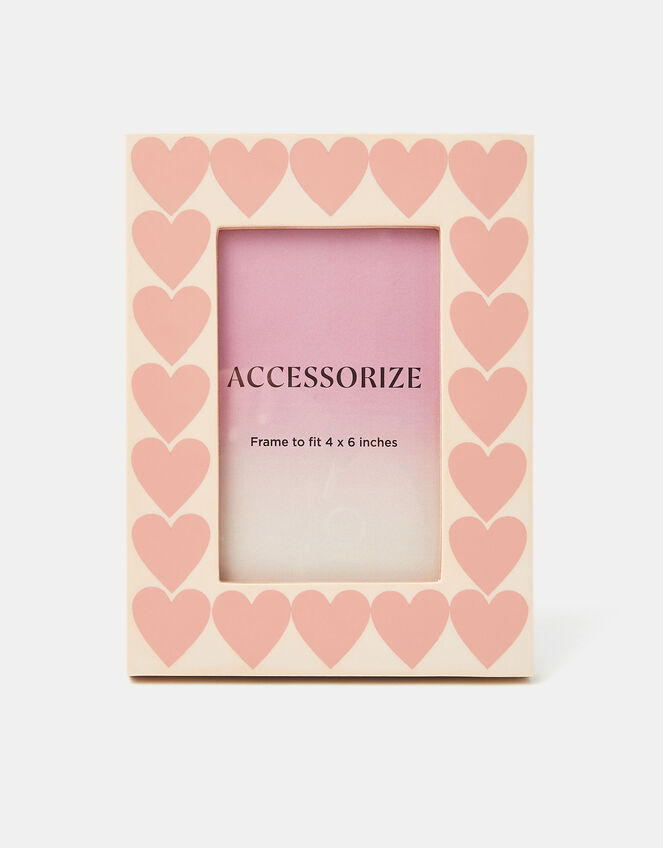 Heart Print Photo Frame 4 x 6, , large