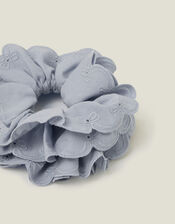 Broderie Bow Hair Scrunchie, , large