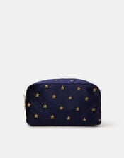 Star Embroidered Make Up Bag, , large