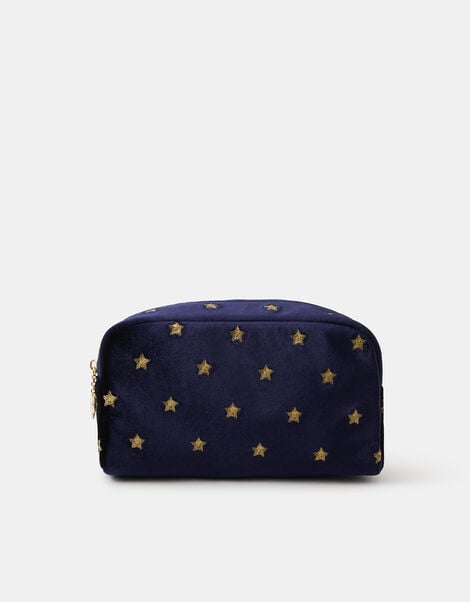 Star Embroidered Make Up Bag, , large