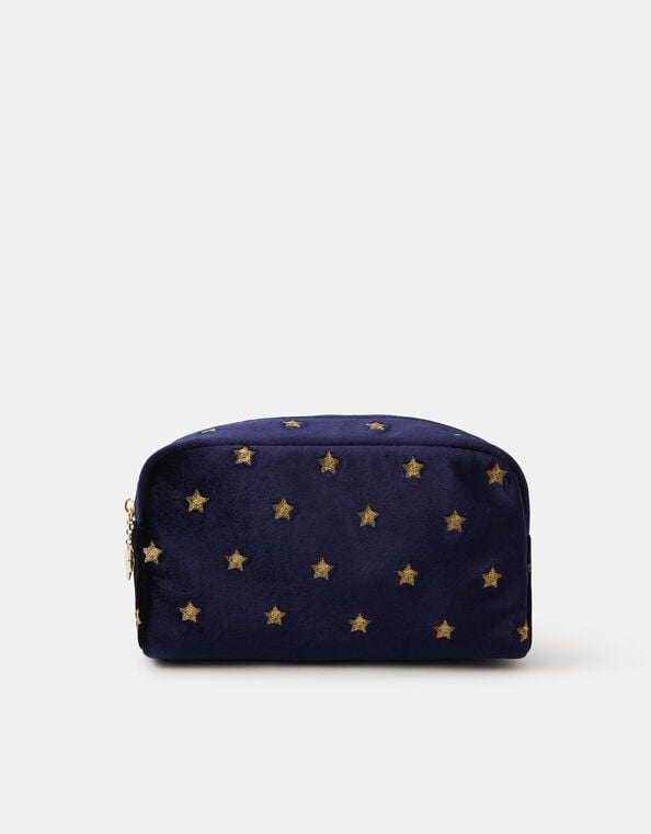 Star Embroidered Make Up Bag, , large