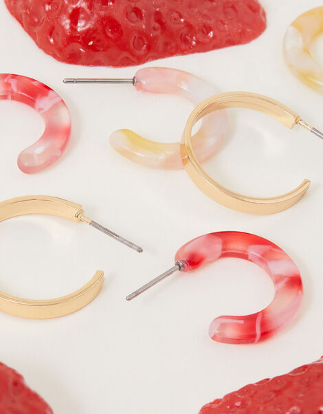 Marbled Resin Hoops Set of Three, , large