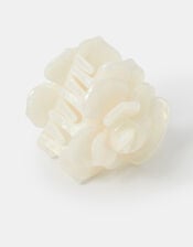 Rose Claw Clip, Cream (CREAM), large