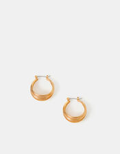 Multi Strand Hoop Earrings, Gold (GOLD), large