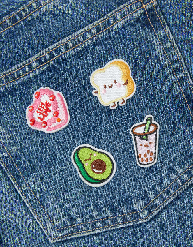 4-Pack Brunch Embroidered Iron-On Patches, , large