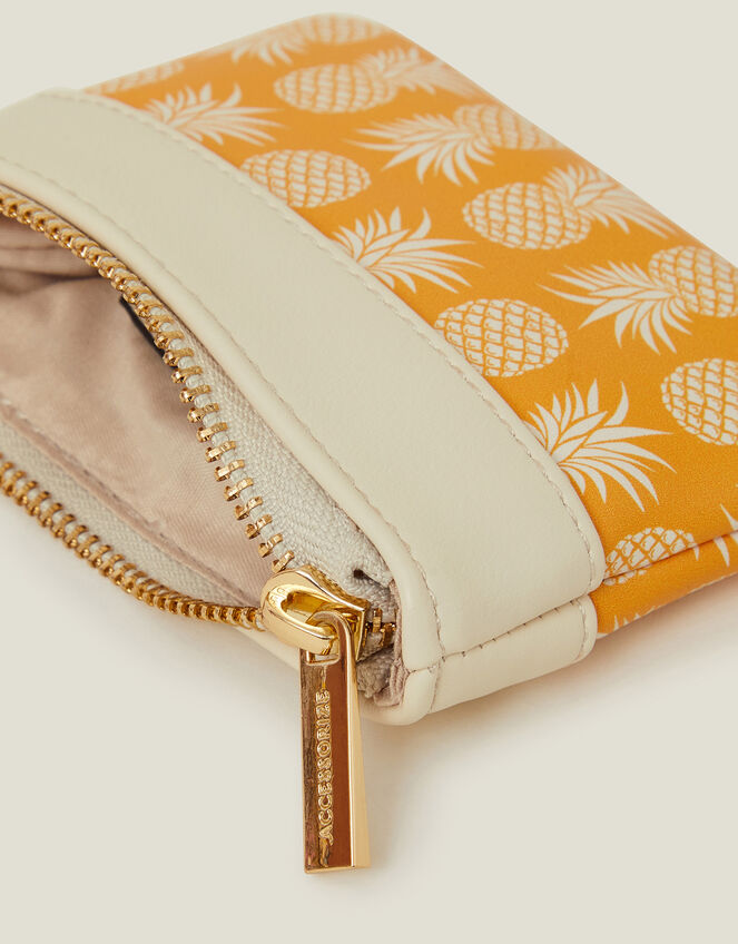 Pineapple Print Coin Purse, , large