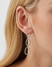 Cut Out Triple Drop Earrings, , large