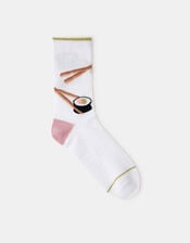 Sushi Print Socks, , large