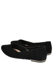Pointed Ballerina Flats, Black (BLACK), large