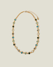 Eclectic Gem Collar Necklace, , large