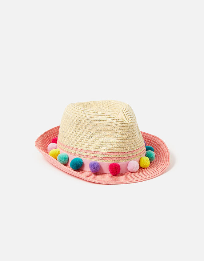 Pom-Pom Hat, Multi (BRIGHTS-MULTI), large