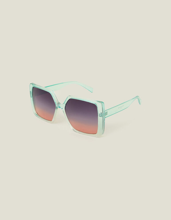 Oversized Ombre Crystal Sunglasses, , large