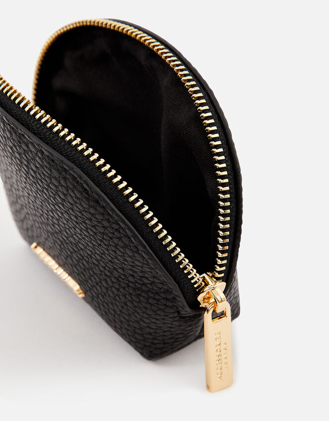 Mini Coin Purse, Black (BLACK), large