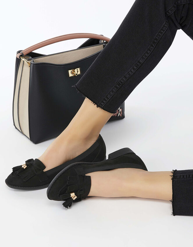 Latimer Elasticated Loafers, Black (BLACK), large