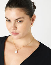 Gold-Plated Freshwater Pearl Necklace, , large