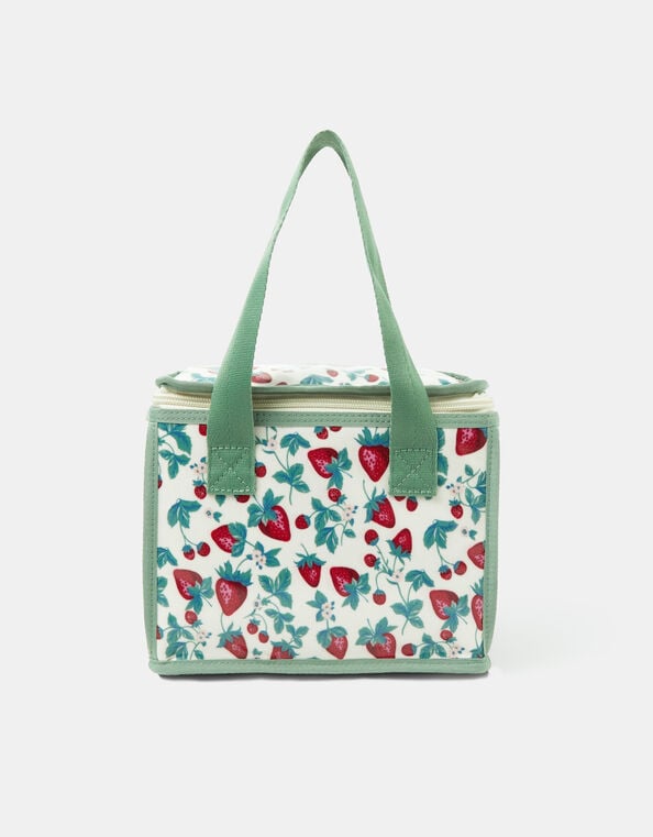 Strawberry Print Lunch Bag, , large