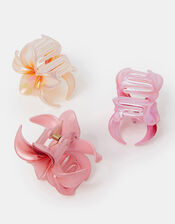 3-Pack Tropical Flower Claw Clips, , large