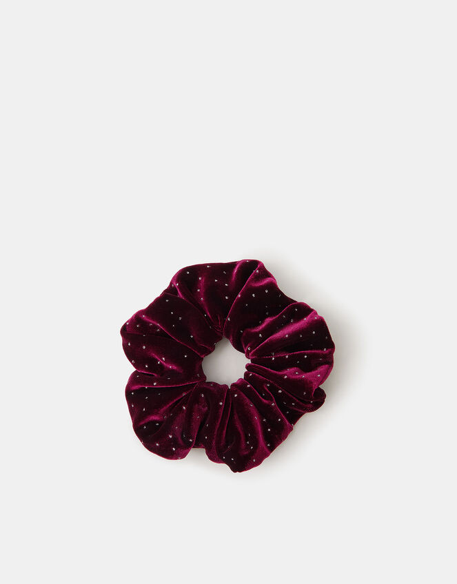 Sparkle Velvet Hair Scrunchie, , large