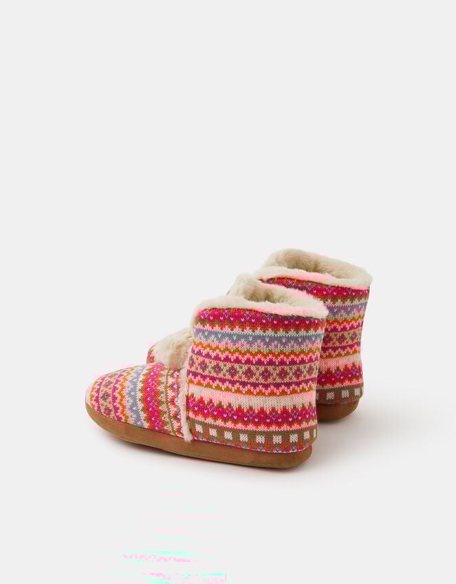 Fair Isle Slipper Boots, Multi (BRIGHTS MULTI), large
