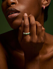 2-Pack Stainless Steel Enamel Rings, Gold (GOLD), large