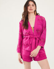 Shell Broderie Top , Pink (PINK), large