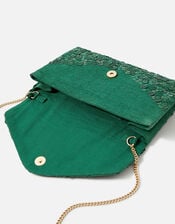 Pearl Clutch Bag, Green (GREEN), large