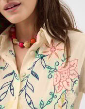 Floral Embroidered Shirt, Multi (BRIGHTS MULTI), large