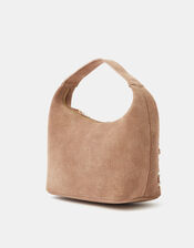 Puka Embellished Suede Bag, , large