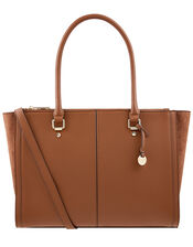 Lenny Vegan Tote Bag, Tan (TAN), large