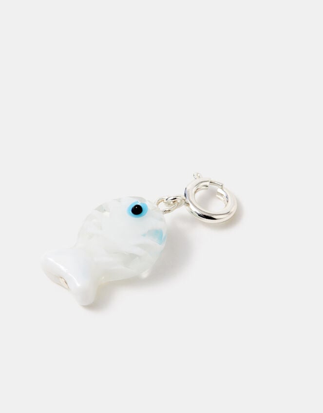 Glass Fish Jewellery Charm, , large