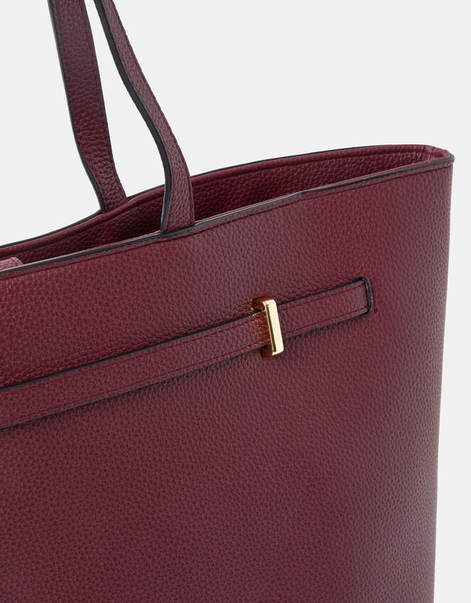 Bianca Laptop Tote Bag, Red (BURGUNDY), large