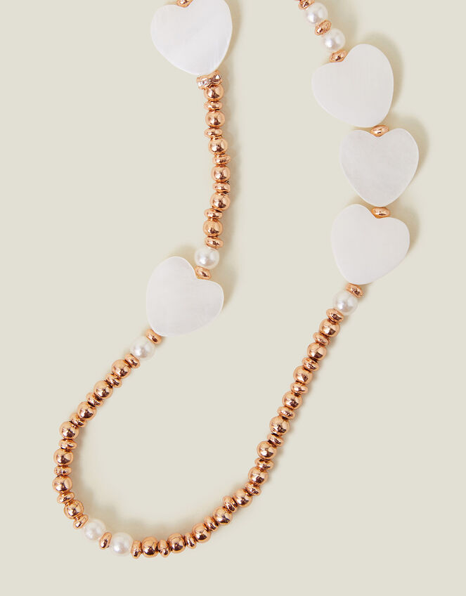 Heart Pearl Bead Phone Wrist Strap, , large