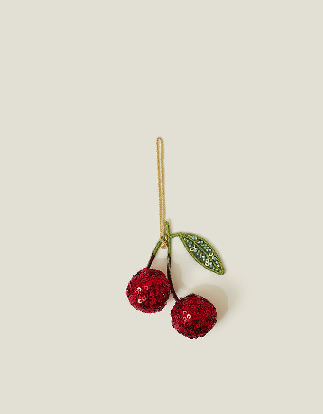 Embellished Cherries Hanging Decoration, , large