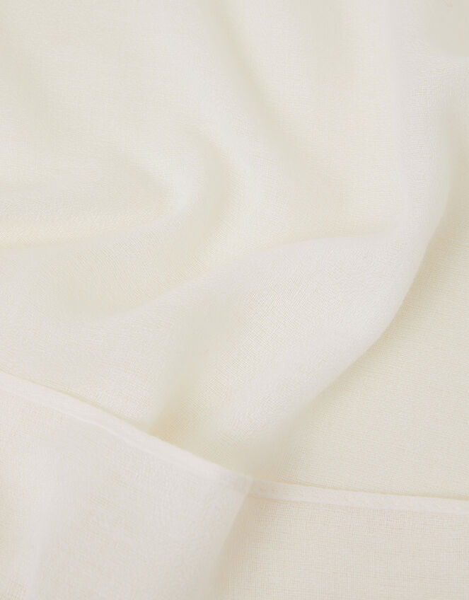Lightweight Plain Scarf, Natural (NATURAL), large