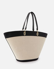 Curved Tote Bag with Purse, , large