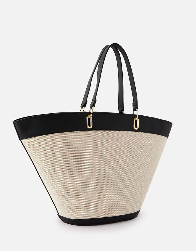Curved Tote Bag with Purse, , large