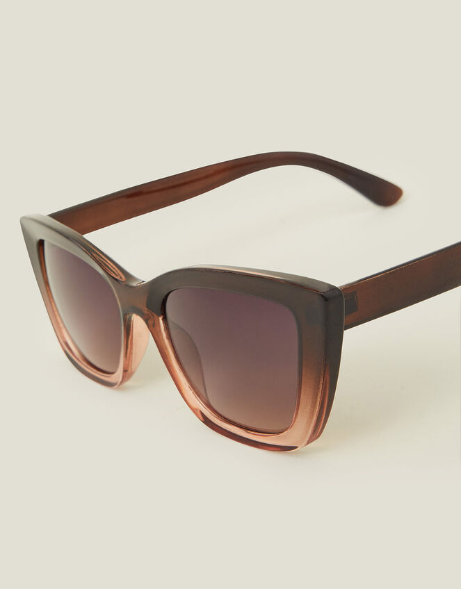 Ombre Crystal Cateye Sunglasses, , large