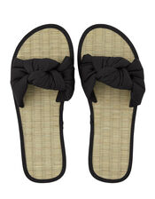 Black Knotted Slider, Black (BLACK), large