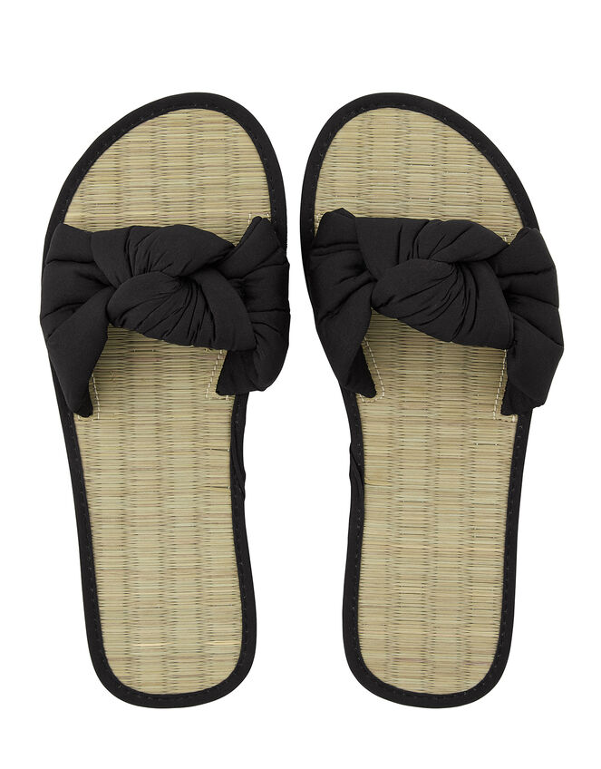 Black Knotted Slider, Black (BLACK), large
