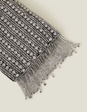Diamante Bead Fringe Phone Bag, , large