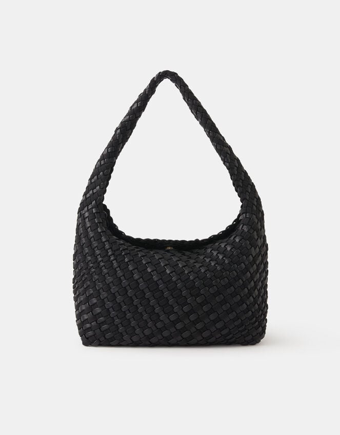Large Woven Shoulder Bag, , large