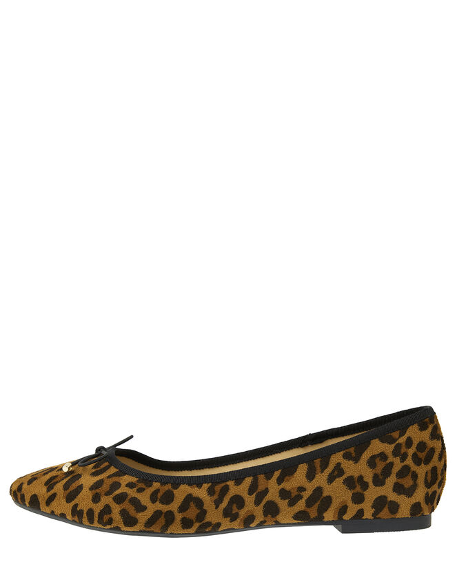 Charlotte Leopard Ballerina Flats, Leopard (LEOPARD), large