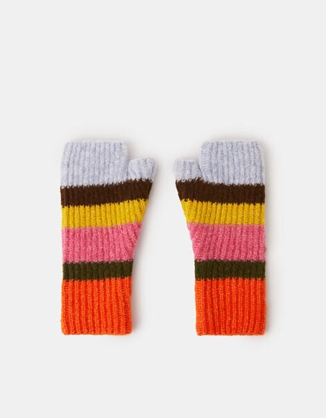 Bright Stripe Wrist Warmers, , large