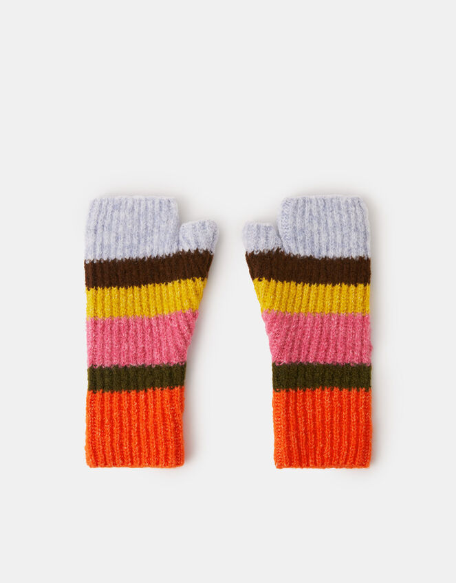 Bright Stripe Wrist Warmers, , large