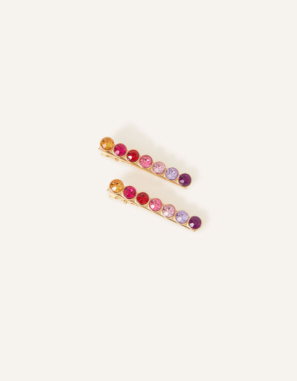 Gem Salon Hair Clips Set of Two, , large