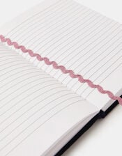 Sequin Initial Notebook, Blue (NAVY), large