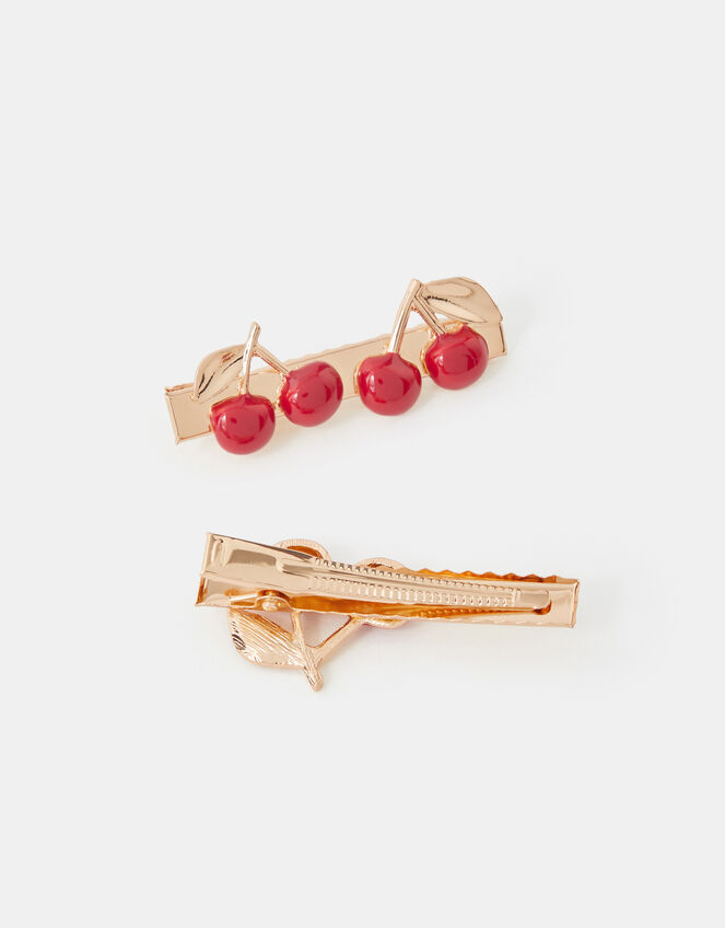 2-Pack Cherry Salon Hair Clips, , large