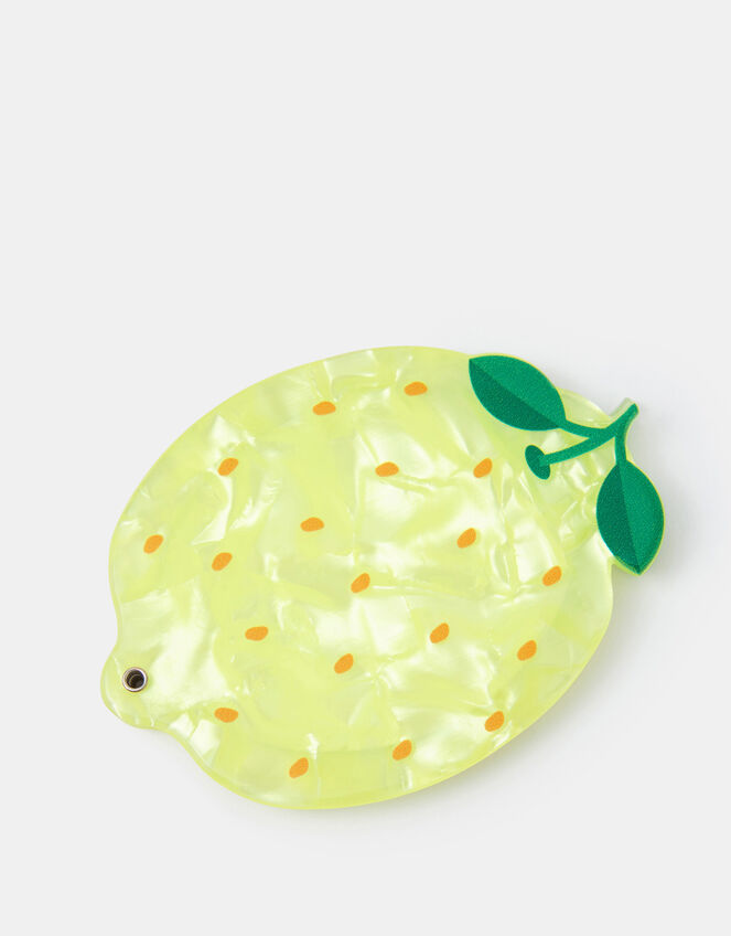 Lemon Resin Compact Mirror, , large
